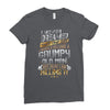i never dreamed that one day i'd become a grumpy old man but Ladies Fitted T-Shirt