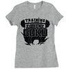 training to beat goku Ladies Fitted T-Shirt