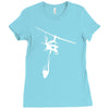 uh 1 huey air attack helicopter vinyl decal fire fighting cdf usfs Ladies Fitted T-Shirt