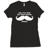 am i too late for that mustache thing Ladies Fitted T-Shirt