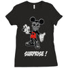 mickey mouse la face cachee en Ladies Fitted T-Shirt