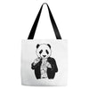 gangster panda Tote Bags