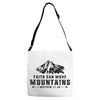 Faith Can Move Mountains Adjustable Strap Totes