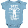 Best Friend Pitbull Baby Bodysuit