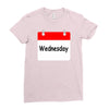 title of day of the week wednesday day of the week Ladies Fitted T-Shirt