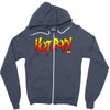 rowdy roddy piper hot rod vintage Zipper Hoodie
