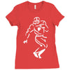 undefeated stencil football Ladies Fitted T-Shirt