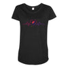 Colorful Space Maternity Scoop Neck T-shirt