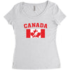 Canada Women's Triblend Scoop T-shirt