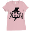 captain awesome Ladies Fitted T-Shirt