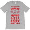 horror movies, pizza and beer T-Shirt