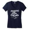 fishing is my cardio Women's V-Neck T-Shirt