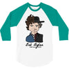 Bob Dylan Then and Now 3/4 Sleeve Shirt