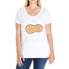 Little Peanut on the Way Ladies Curvy T-Shirt