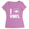 i love vinyl Women's Triblend Scoop T-shirt