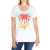 California Summer For Ladies Curvy T-Shirt
