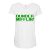 dunder miflin Maternity Scoop Neck T-shirt