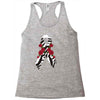 carcinoid cancer ribbon and rose Racerback Tank
