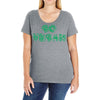 go vegan 4 Ladies Curvy T-Shirt
