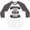 Premium Vintage  1988 3/4 Sleeve Shirt