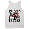 plays with trucks family matching Tank Top