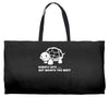 always late worth wait funny turtle tee Weekender Totes