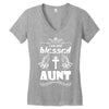 I Am One Blessed Aunt Women's V-Neck T-Shirt