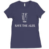 save the ales Ladies Fitted T-Shirt