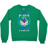 American by Birth Christian By the Grace of God Crewneck Sweatshirt