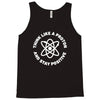 think like a proton and stay positive Tank Top