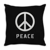 peace sign Throw Pillow