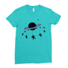 Saturn Swing Ladies Fitted T-Shirt