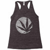 cannabis fingerprinting (white) Racerback Tank