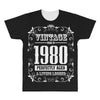vintage made in 1980 perfectly aged a living legend All Over Men's T-shirt