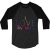 i love my mum colorful 3/4 Sleeve Shirt
