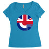 mod union jack, ideal gift, birthday present Women's Triblend Scoop T-shirt