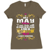 i am a may women Ladies Fitted T-Shirt