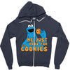 Me Just Here Fore The Cookies Zipper Hoodie