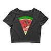 watermelon and beach Crop Top