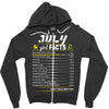 July Girl Facts Leo Zipper Hoodie