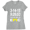 pi day 2015 pie math Ladies Fitted T-Shirt