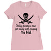 only pirates can get away Ladies Fitted T-Shirt