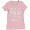 tic tac toe draw Ladies Fitted T-Shirt