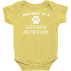 property of a golden retriever Baby Onesie