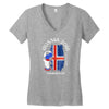 iceland national team youth 2018 fifa world cup Women's V-Neck T-Shirt