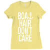 boat hair don't care Ladies Fitted T-Shirt