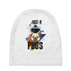 who loves pugs Baby Beanies