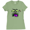 monster face Ladies Fitted T-Shirt