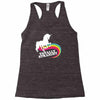 totally straight funny rainbow unicorn gay pride novelty fashion Racerback Tank