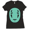 kaonashi mask spirited away Ladies Fitted T-Shirt